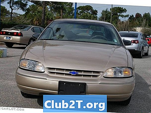1998 m. „Chevrolet Lumina“ automobilių lemputės dydžio vadovas