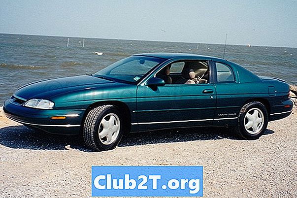 1998 Chevrolet Monte Carlo automašīnu drošības vadu ceļvedis