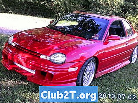 1998 Dodge Neon Coupe auto rehvide suuruse skeem