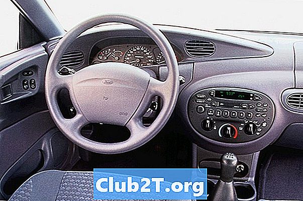 1998 Ford Escort ZX2 bilalarmtråddiagram