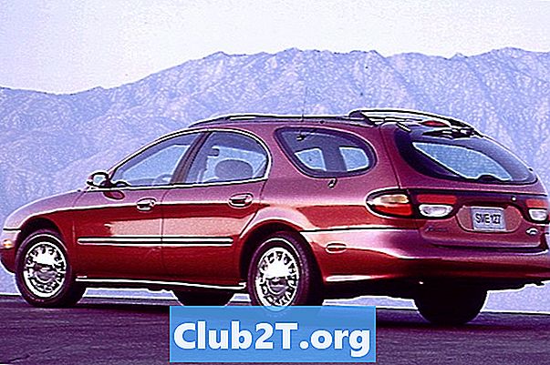 1998 „Ford Taurus GL“ automobilių padangų dydžių vadovas
