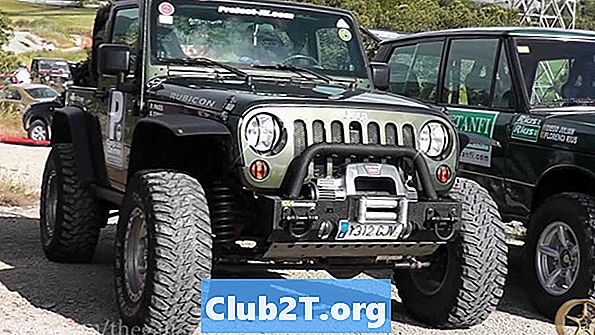 1998 Jeep TJ Auto Light Bulbs Størrelser