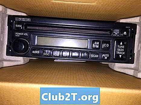 1998 m. „Mazda 626“ automobilių radijo stereo laidų schema