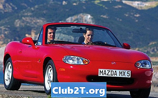 1998 מאזדה Miata תרשים צמיגים בגודל המכונית