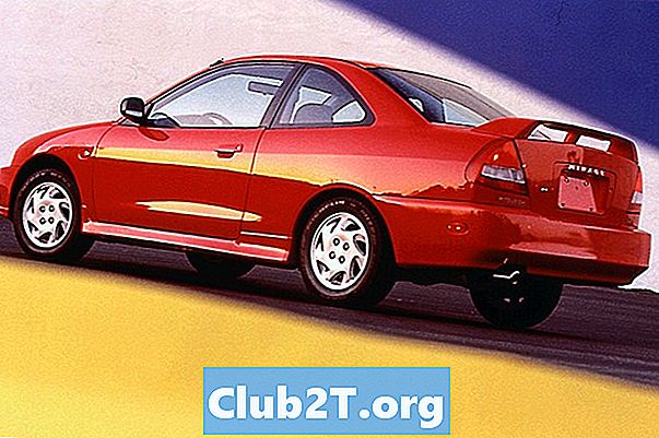 1998 מיצובישי מיראז 'Sedan אור נורה גודל תרשים