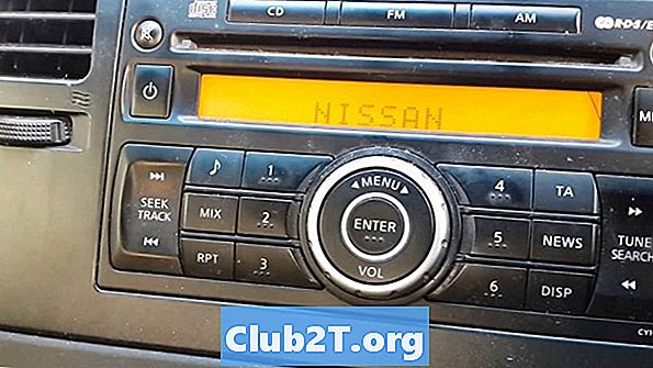 1998 نيسان سنترا راديو السيارة رموز الأسلاك اللون
