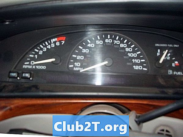 1998 Oldsmobile LSS Hướng dẫn kích thước bóng đèn tự động