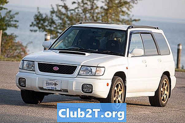1998 Subaru Forester auto gaismas spuldzes izmēra tabula