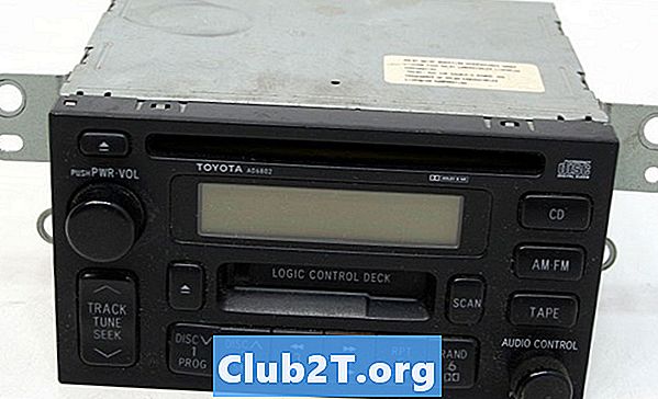 1998 Toyota Avalon avtomobilski stereo radio vezni načrt