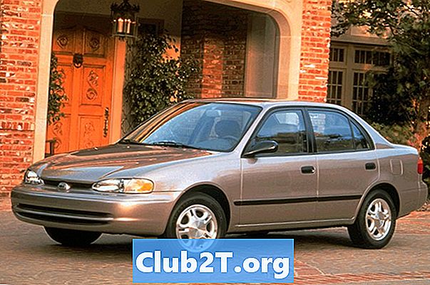 1998 Toyota Corolla Tablica veličine žarulje