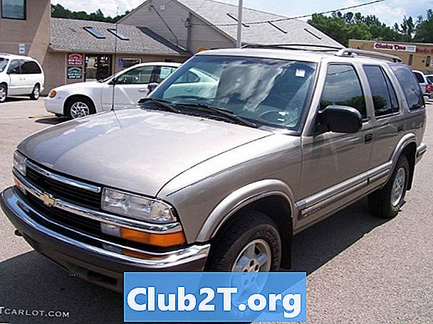 1999 Chevrolet Blazer Auto Bulb Ghid de dimensiuni