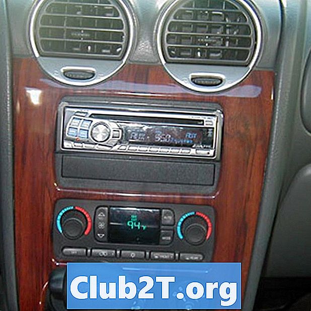 1999 m. GMC pasiuntinio automobilių garso laidų schema