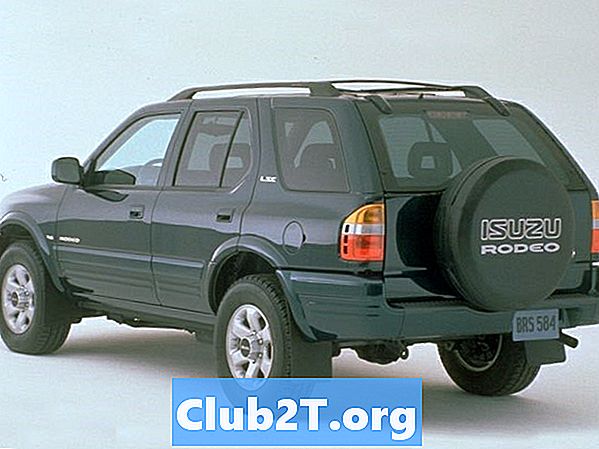 1999 Isuzu Rodeo automašīnu gaismas spuldzes izmēra informācija