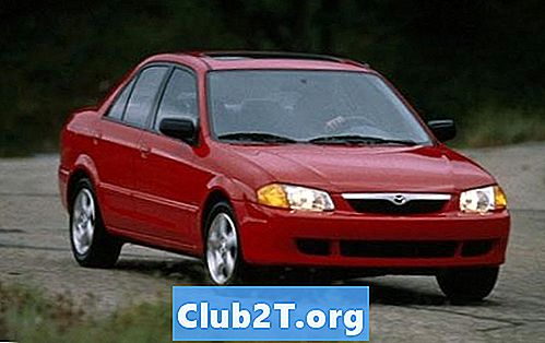 1999 Mazda Protege ES Fabrikkdekk Størrelsesguide