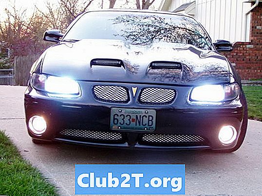 1999 Pontiac Grand Prix Light Bulb Gráfico do tamanho - Carros