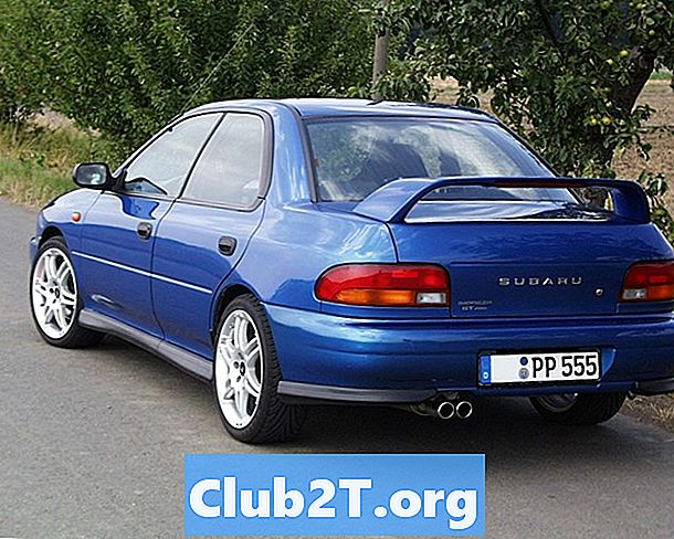 1999 Subaru Impreza L Coupe tehase rehvide suuruse juhend