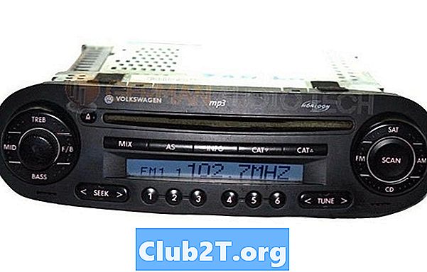 1999 Schemat okablowania radia samochodowego Volkswagen Beetle
