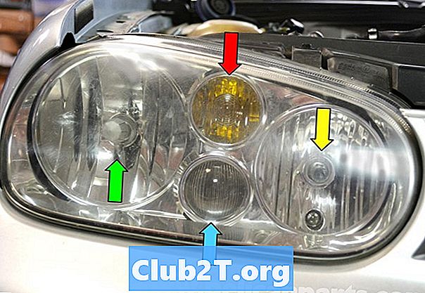 1999 Volkswagen GTI Light Bulb Gráfico do tamanho
