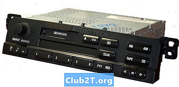 2000 BMW 323i automašīnas stereo radio vadu shēma