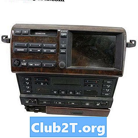 2000 BMW 740i automašīnas stereo vadu shēma