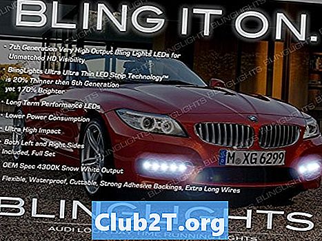 2000 BMW Z8 Thay thế bóng đèn kích thước - Xe