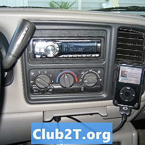2000 Chevrolet Silverado avtomobilski stereo radio vezni načrt