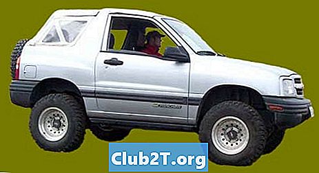 2000 „Chevrolet Tracker“ automobilių radijo laidų schema