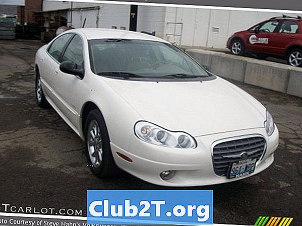 2000 Chrysler LHS Carta saiz cahaya mentol auto