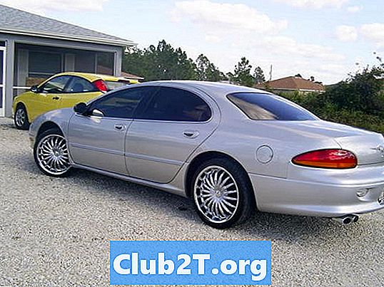 2000 Chrysler LHS Auto gume veličine dijagram