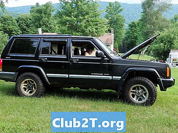 2000 Przewodnik po rozmiarach opon Jeep Cherokee Classic Stock