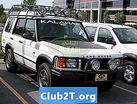 2000 Land Rover Discovery II sērijas rezerves riepu izmēri
