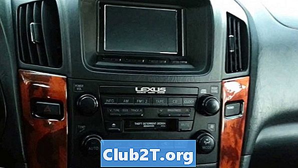 2000 „Lexus RX300“ automobilio stereo laidų schema