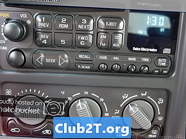 2000 토성 SC2 카 라디오 와이어 하네스 컬러 가이드