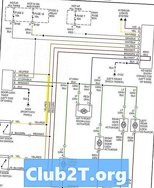 Información del cableado del arranque remoto del Subaru Forester 2000