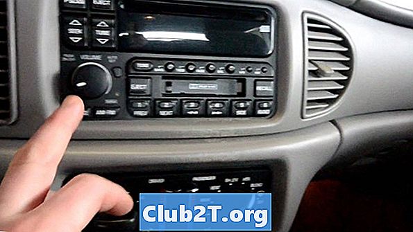 2001 m. Buick Regal automobilių radijo stereo garso laidų schema