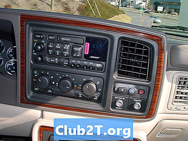 2001 Cadillac Escalade Ghid de cablare a radioului auto