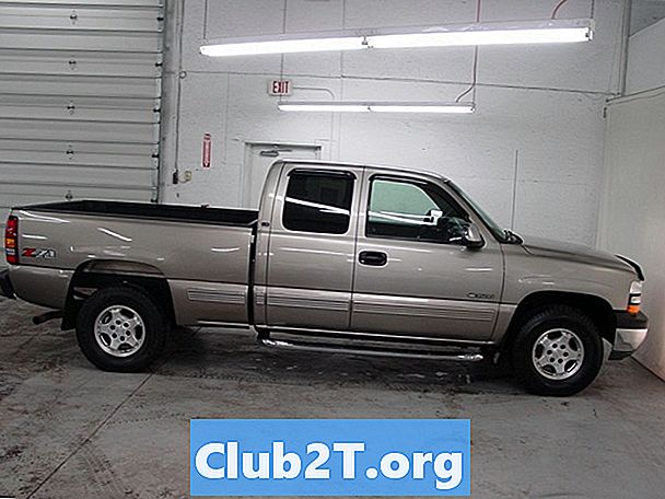 2001 „Chevrolet Silverado 1500“ automatinis apsaugos laidų schema