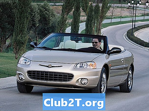 2001 m. „Chrysler Sebring“ kabrioleto automobilio stereo radijo laidų schema