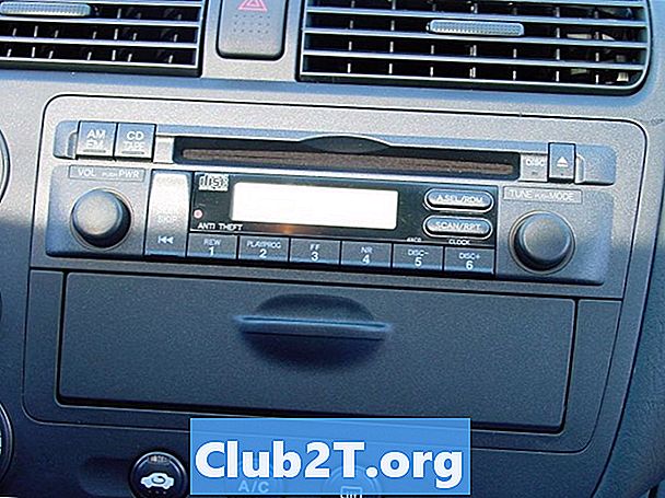 Diagrama de fiação de rádio estéreo de carro Honda Civic 2001
