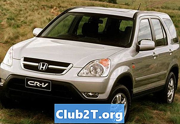 2001 „Honda CRV Auto“ lemputės dydžio diagrama