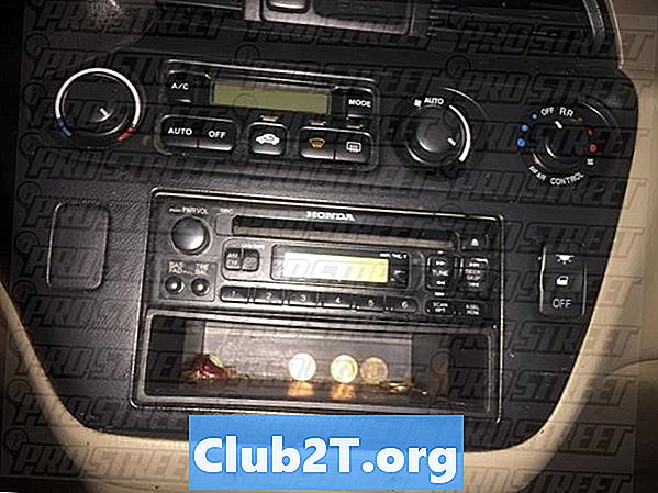 2001 „Honda Odyssey“ automobilių radijo stereo garso laidų schema