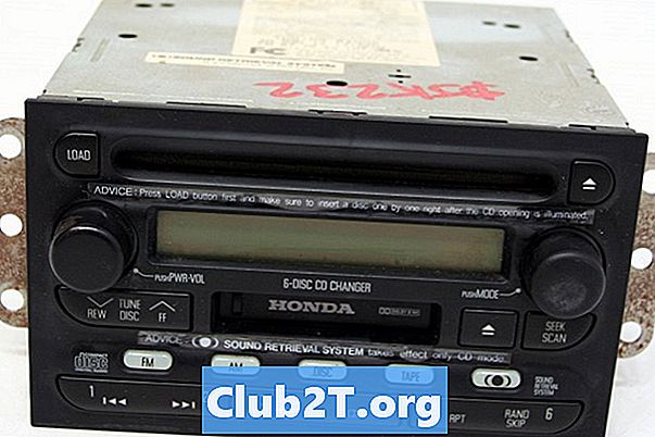 2001 הונדה Passport מכונית סטריאו רדיו חיווט תרשים