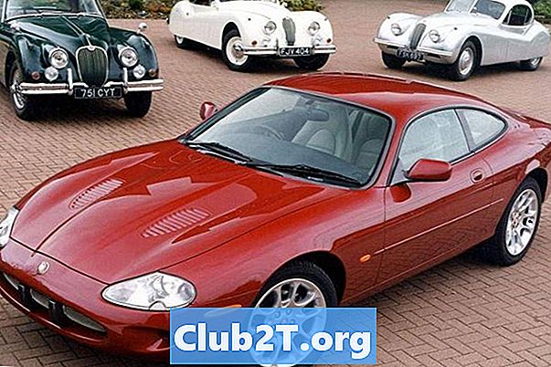 2001 Jaguar XKR vervangende gloeilampafmetingen