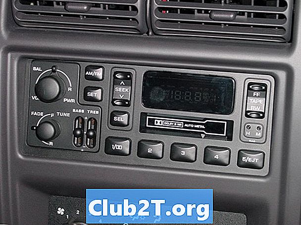 2001 Schemat połączeń radia samochodowego Jeep Cherokee Radio stereo