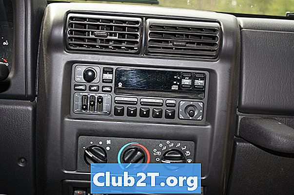 2001 Jeep Wrangler auto radio stereo shema ožičenja