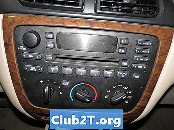 2001 Kody kolorystyczne radia samochodowego Mercury Sable