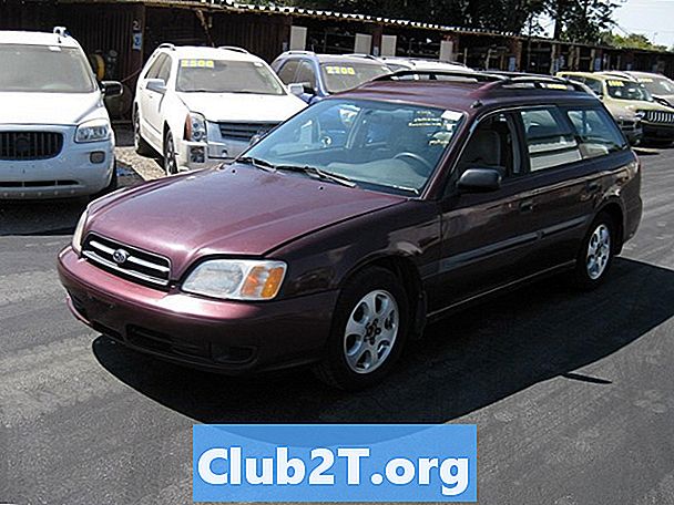 2001 m. Subaru Legacy L akcijų padangų dydžio schema
