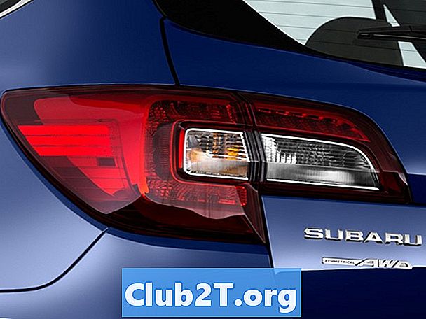 2001 Subaru Outback Sedan gaismas spuldzes izmēri