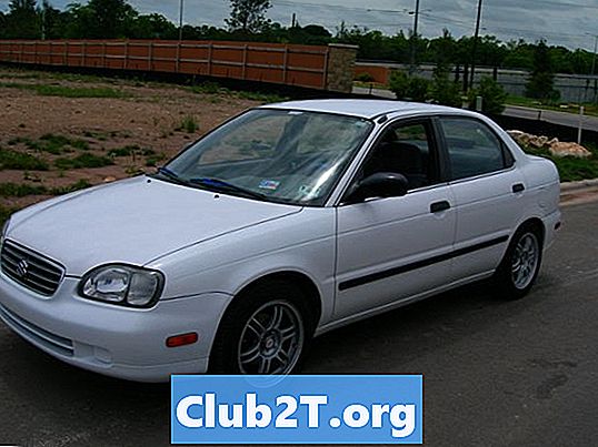 2001 Suzuki Esteem automašīnu gaismas spuldzes izmēri