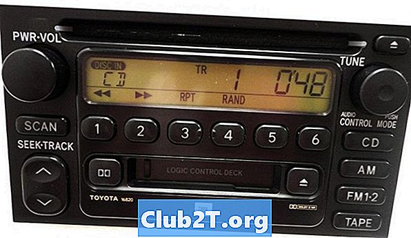 2001 Toyota Sienna auto radio vadu shēma